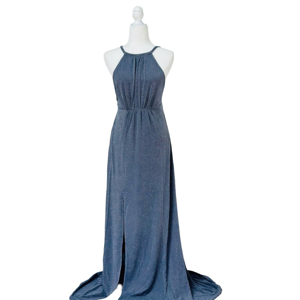 Show Me Your Mumu Amanda Maxi Dress Dancing Queen Shine Smoke NWT